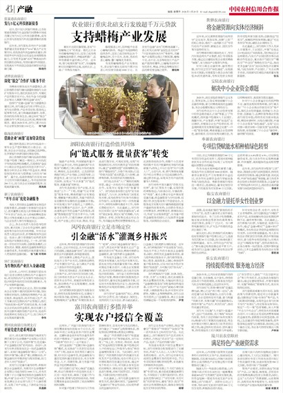 中国农村信用合作报产融